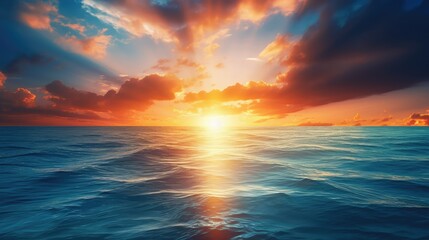 Fototapeta premium rays light flare blue