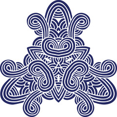 Beautiful flower art and mandala vector design