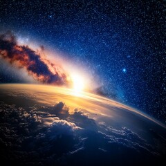 planet earth in space