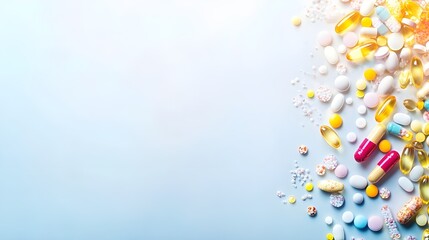 Close-Up of Colorful Pills and Capsules.