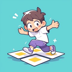 Child Playing Virtual Game