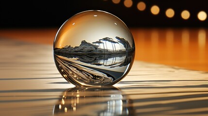 Obraz premium surreal glass reflection