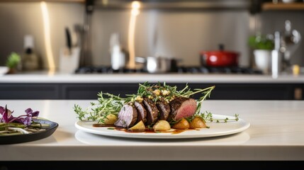 sauce kitchen counter cooking