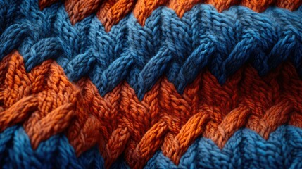 intricate orange and blue texture