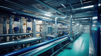 Fototapeta premium disinfection water treatment plant