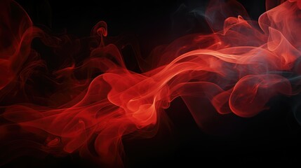 Obraz premium close red smoke swirls
