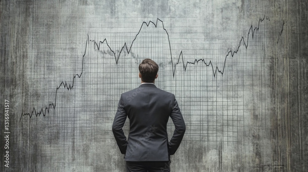 Fototapete create prompts for stock photos related to business planning and strategy concept. businessman analy