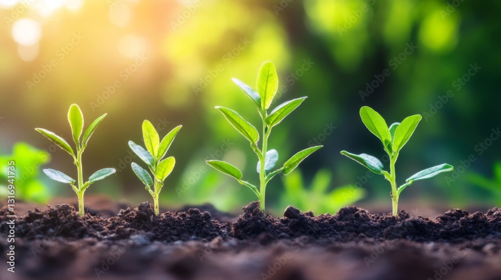 Fototapete Create  prompts for stock photos related to Business growth with - characters and ending with