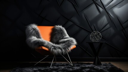 Obraz premium living black geometric