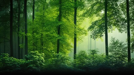 Fototapeta premium trees color gradient green