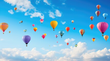 balloons blue sky backgrounds