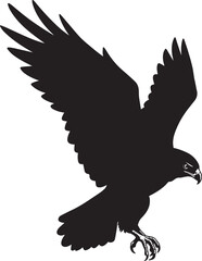 Black Falcon Vector