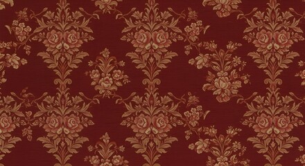 Rose Garden Damask Pattern