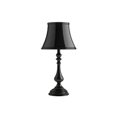Obraz premium Elegant Black Table Lamp with Classic Design