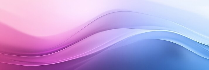 Fototapeta premium Abstract wave background with pastel colors, a light blue and purple gradient, modern design for a banner, poster, or presentation
