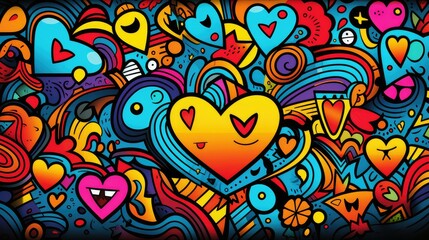 Obraz premium digital doodle textures