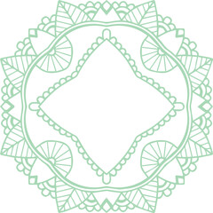 Beautiful flower art and mandala vector design