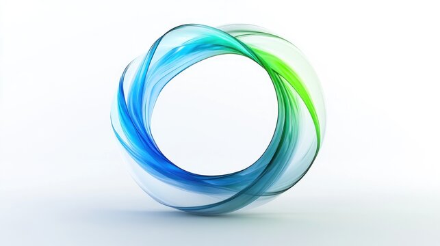 Abstract swirling circle graphic design