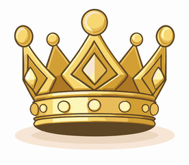 Złota korona ilustracja