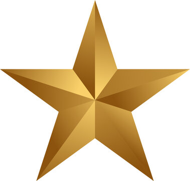 gold star on white background