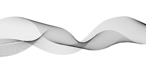 Abstract wavy grey lines stream element for design on white background. You can use for Web, Wallpaper, Template, Desktop background, Business banner, poster design.