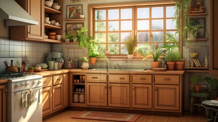 farmhouse cozy kitchen