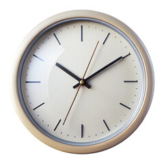 wall clock isolated on white