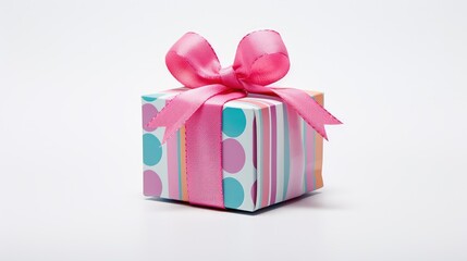 Obraz premium stripes colorful gift box