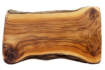 Rustic Wooden Cutting Board with Unique Grain Patterns and Texture