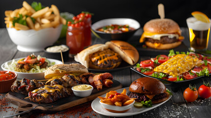 Mouthwatering Menu Selection: Gourmet Burgers, Sizzlers, Grills and Refreshing Beverages