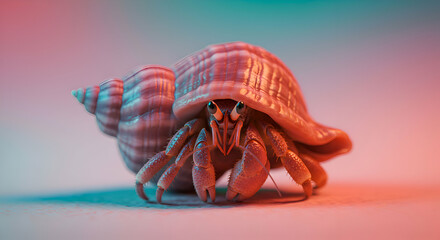 Hermit Crab Inside Its Shell