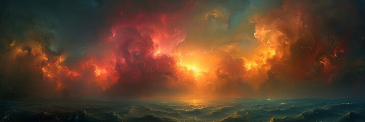 Fototapeta premium Abstract Acceleration Concept of a Colorful Painted World Background with Fast Movement and Blur Effects