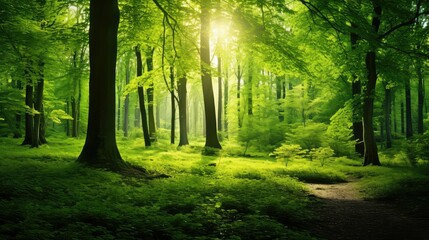 Fototapeta premium vibrant bright green background