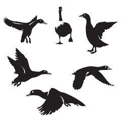 Graceful geese in dynamic vector paper art! ✨🦆 Perfect for elegant designs, nature lovers, and artistic silhouettes. #VectorArt #PaperCutStyle #WildlifeArt