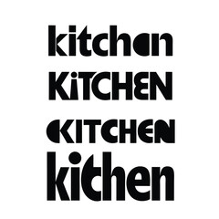 Lettering cooking typography logo design with white background