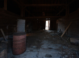 old abandoned barn