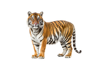 Fototapeta premium tiger isolated on white background