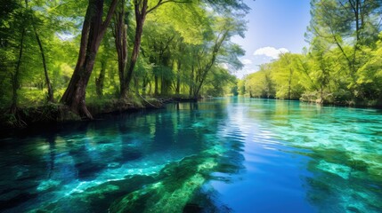 Fototapeta premium turquoise blue spring
