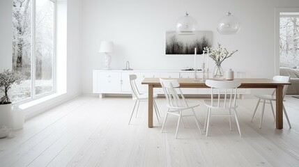 room white plank floor