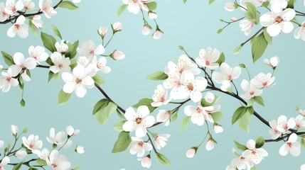 Fototapeta premium flowers floral pattern spring