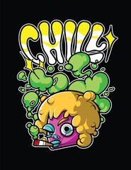 Modern Streetwear Calm Design for Tees or Poster