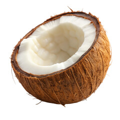 coconut on a white background