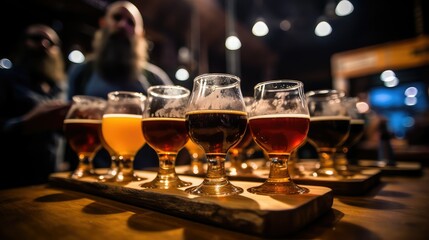 Obraz premium tasting beer festival