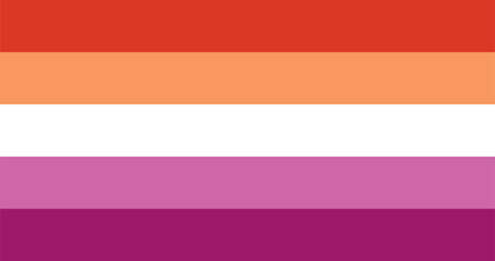 Lesbian Pride Flag 2019 High Quality Flag Clipart, Flag Icon, Vector Illustration, Premium Quality Digital Download