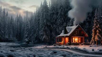 Fototapeta premium cozy holiday wood