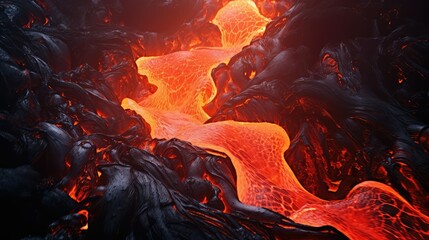 lava fire volcano