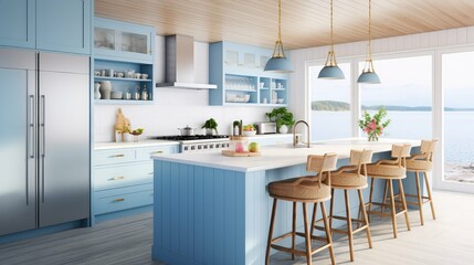 decor blue shiplap