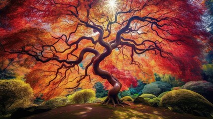 Naklejka premium enchantment magical tree