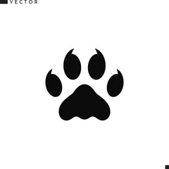 Lion paw print icon