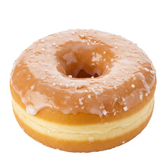 Filled donut offering a sweet treat with delicious creamy filling.
